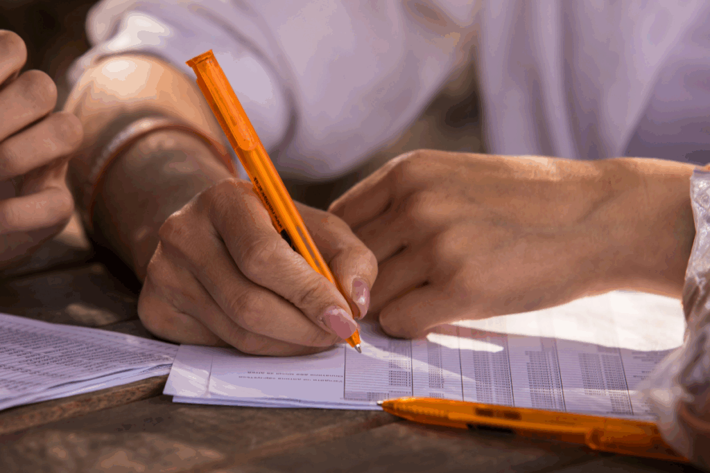 contador llenando el dictamen imss para su presentacion